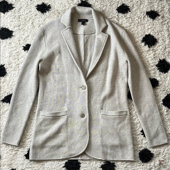 ❌SOLD❌J.Crew size XS merino wool Women's Gray Blazer Jacket - Picture 2 of 10